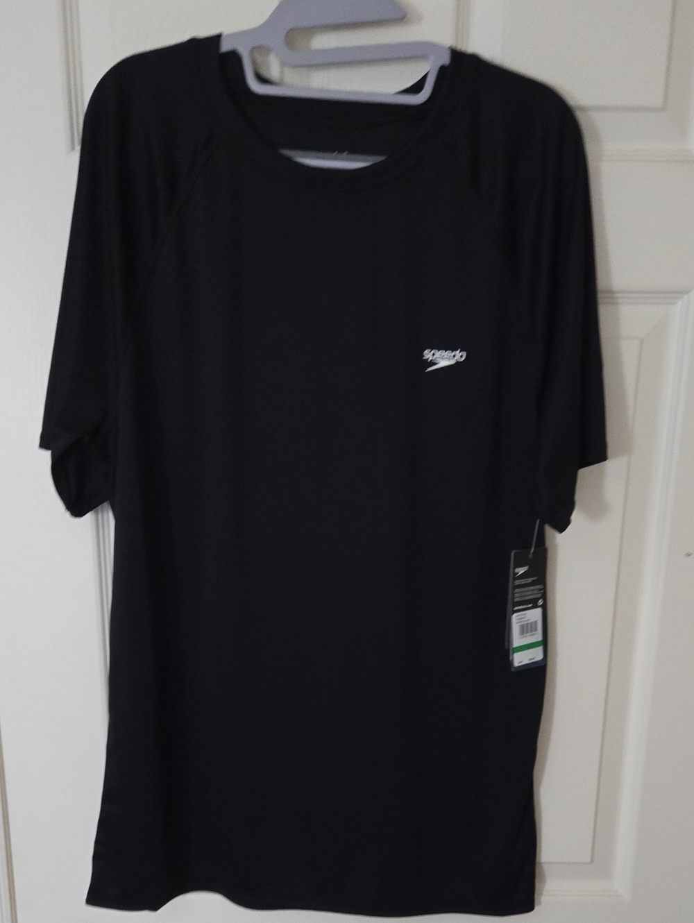 Men Speedo Black Short Sleeve Performance Tee